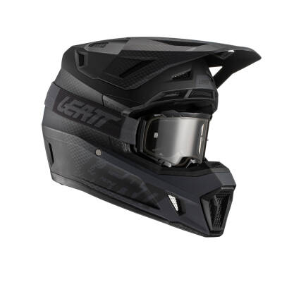 Leatt Casca Moto Enduro 7.5 V22, M/57-58, negru + Ochelari Leatt Velocity 4.5